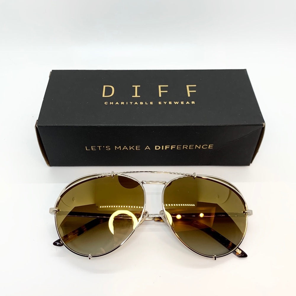 DIFF Eyewear x Khloé Koko 63mm Aviator Sunglasses - Picture 4 of 4